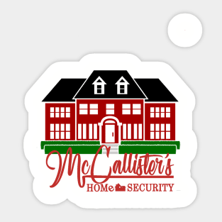McCallister's Home Security Sticker